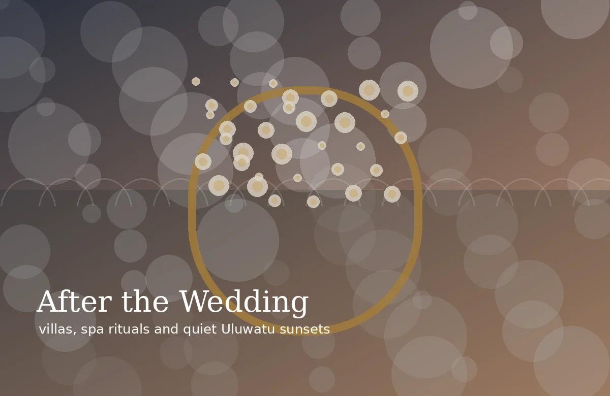 Bali honeymoon planning after wedding